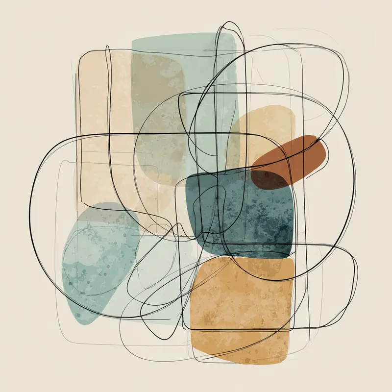 Abstrakte Illustration: Unruhe